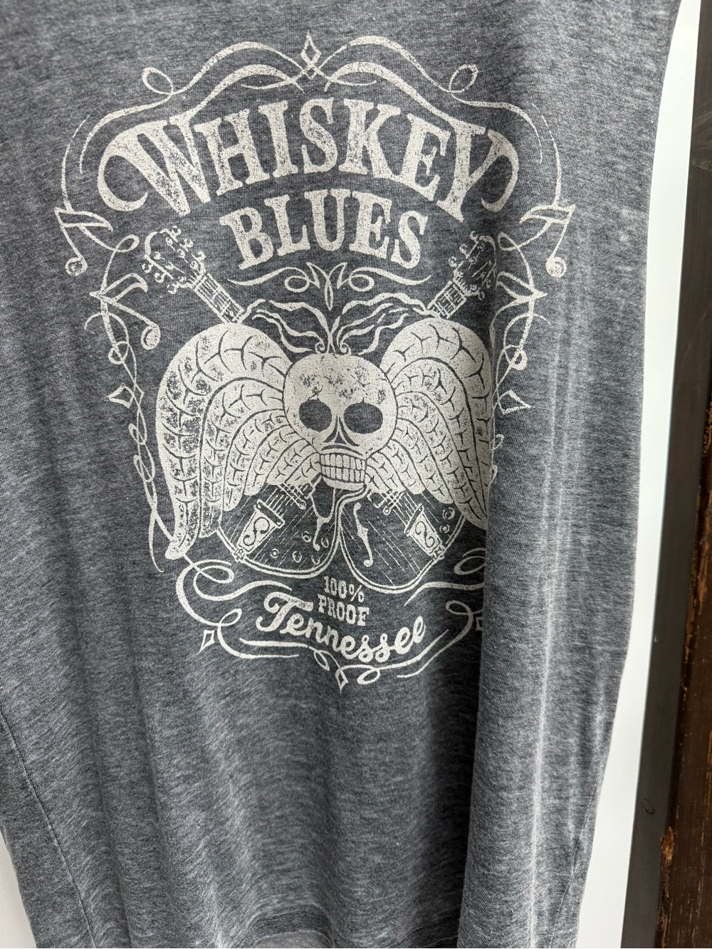 Lucky Brand Gray Burnout Venice Graphic Tee - Picture 2 of 4